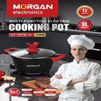 3L Electric Cooking Pot Black 